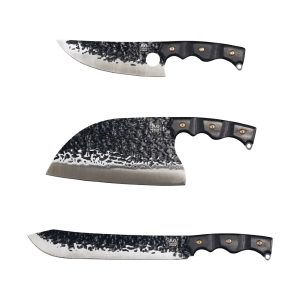 Angus & Oink – BBQ Messen Set – Hakmes – Slagersmes – Trim mes