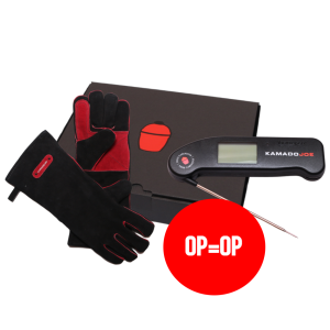 Kamado Joe – Leren handschoenen & Thermapen One Giftpack